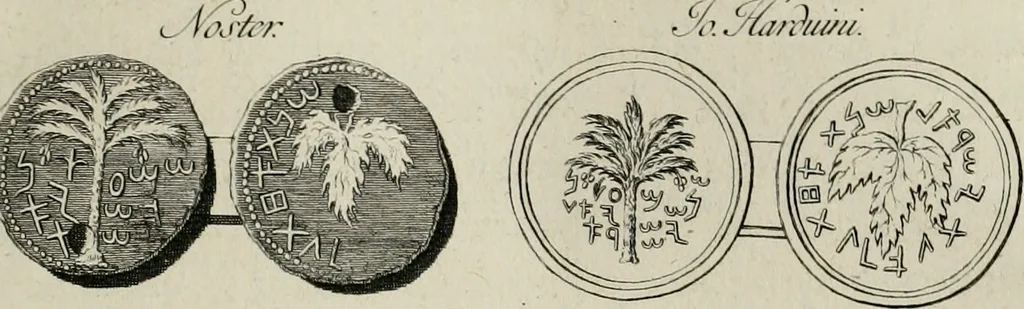 An illustration from De numis hebraeo-samaritanis, 1781, leaf 108