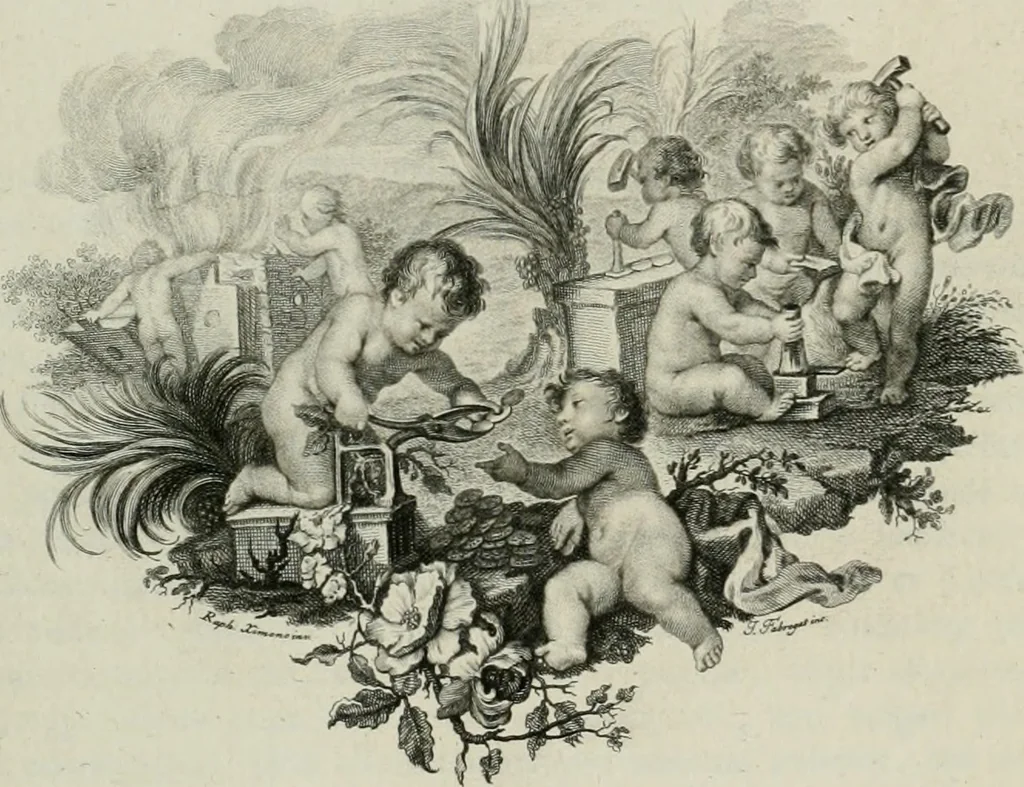 An illustration from De numis hebraeo-samaritanis, 1781, leaf 282