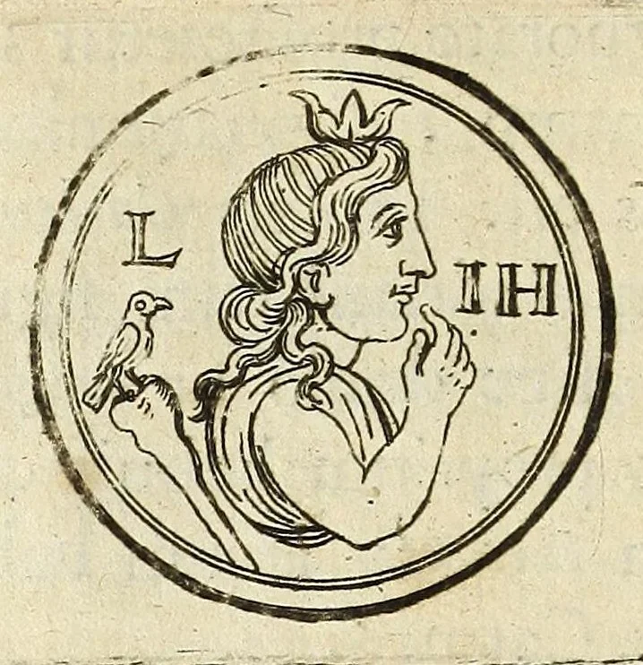 An illustration from De nummo Pantheo Hadriani Imperatoris, ad ill[uminati]mum Spanhemium dissertatio : in qua praeter nonnulla de consecrationibus veterum, illarúmque origine, peculiaris quaedam instituitur comparatio inter Hadrianum, & Alexandrum M. multáque illis communia demonstrantur, 1690, leaf 46