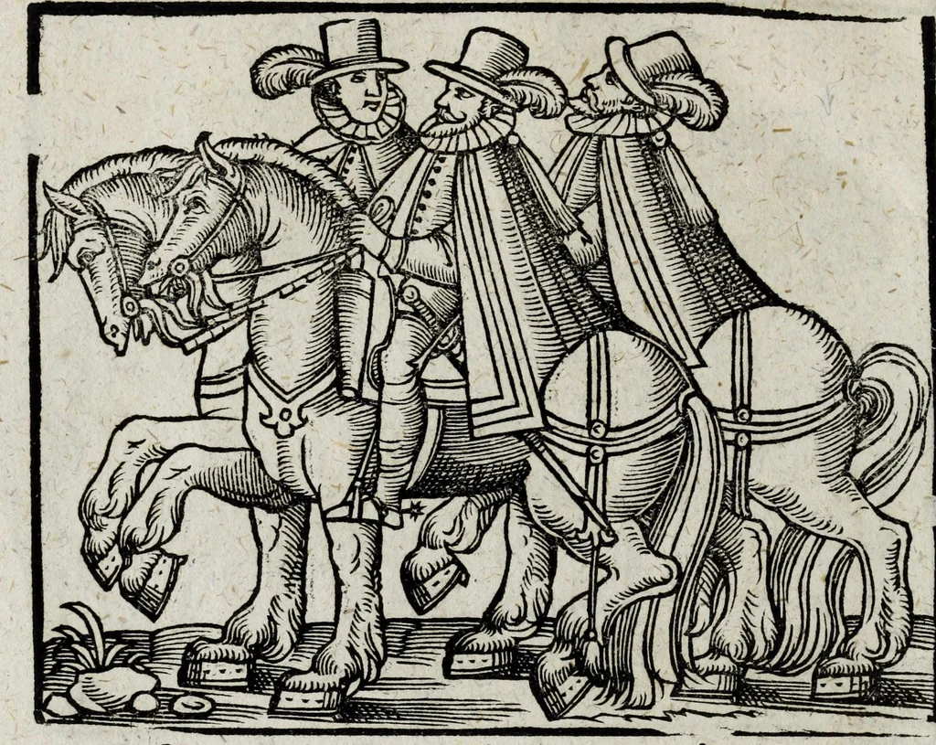 An illustration from De nuptiis illustris ac generosi Domini, Dom. Iohannis Georgii, Comitis a Zollern, serenissimi vtriusque Bauariae Ducis, Maxaemiliani consiliarij, &c. illustris & generosi Domini, Dom. Italo Friderici, Comitis à Zollern, Sigmaringen & Veringen, Domini in Haigerloch & Wehrstain, Romani Imperij Cubicularij haereditarij, Sacrae Caes. Maiestatis consiliarij intimi, &c. filii vnicè dilecti, Dominorum suorum clementissimorum, cum illustri et generosa Domina, Do. Francisca, illustris & generosi Domini, Dom. Friderici Vvild, Comitis in Thaumb & Kyrburg, Comitis Rheinensis in Stain, Comitis à Salm, & Domini in Vinstingen, &c. filia : celebratis Hechingae XI. Octobris, anno salutis M. D. IIC. libri septem : versu heroico, 1601, leaf 108
