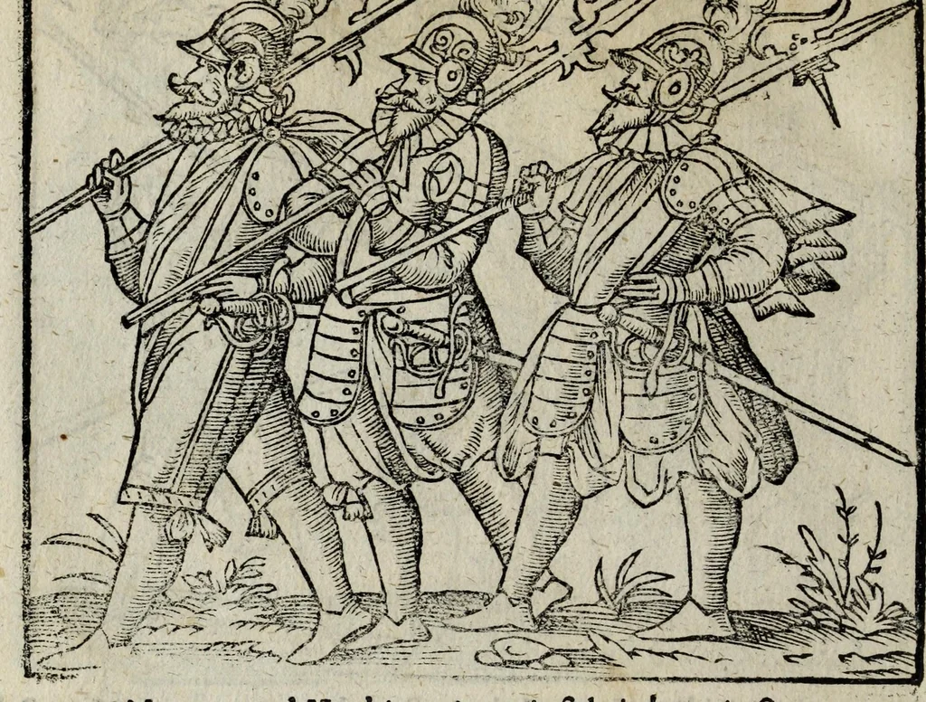 An illustration from De nuptiis illustris ac generosi Domini, Dom. Iohannis Georgii, Comitis a Zollern, serenissimi vtriusque Bauariae Ducis, Maxaemiliani consiliarij, &c. illustris & generosi Domini, Dom. Italo Friderici, Comitis à Zollern, Sigmaringen & Veringen, Domini in Haigerloch & Wehrstain, Romani Imperij Cubicularij haereditarij, Sacrae Caes. Maiestatis consiliarij intimi, &c. filii vnicè dilecti, Dominorum suorum clementissimorum, cum illustri et generosa Domina, Do. Francisca, illustris & generosi Domini, Dom. Friderici Vvild, Comitis in Thaumb & Kyrburg, Comitis Rheinensis in Stain, Comitis à Salm, & Domini in Vinstingen, &c. filia : celebratis Hechingae XI. Octobris, anno salutis M. D. IIC. libri septem : versu heroico, 1601, leaf 126