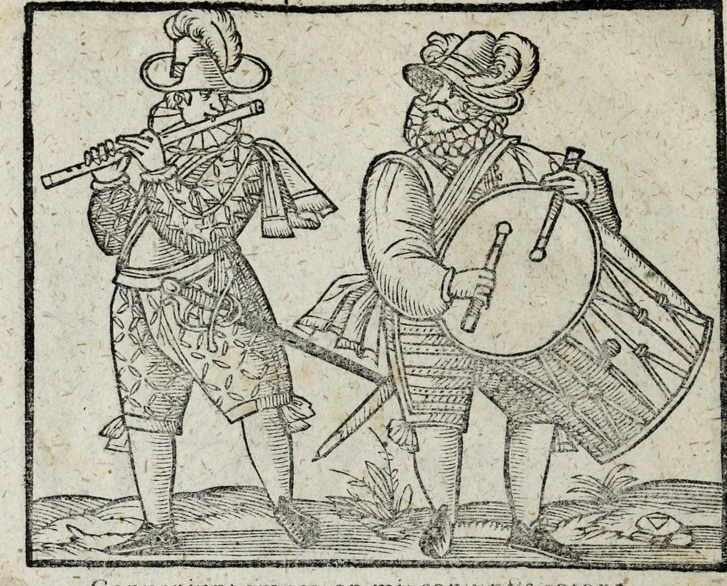An illustration from De nuptiis illustris ac generosi Domini, Dom. Iohannis Georgii, Comitis a Zollern, serenissimi vtriusque Bauariae Ducis, Maxaemiliani consiliarij, &c. illustris & generosi Domini, Dom. Italo Friderici, Comitis à Zollern, Sigmaringen & Veringen, Domini in Haigerloch & Wehrstain, Romani Imperij Cubicularij haereditarij, Sacrae Caes. Maiestatis consiliarij intimi, &c. filii vnicè dilecti, Dominorum suorum clementissimorum, cum illustri et generosa Domina, Do. Francisca, illustris & generosi Domini, Dom. Friderici Vvild, Comitis in Thaumb & Kyrburg, Comitis Rheinensis in Stain, Comitis à Salm, & Domini in Vinstingen, &c. filia : celebratis Hechingae XI. Octobris, anno salutis M. D. IIC. libri septem : versu heroico, 1601, leaf 144