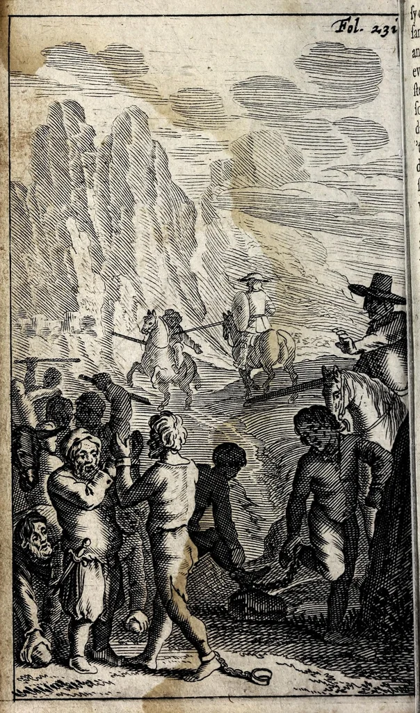 An illustration from Den verstandigen vroomen ridder, don Quichot de la Mancha, 1657, leaf 270