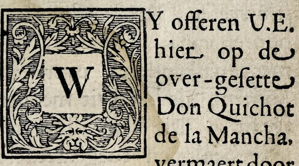 An illustration from Den verstandigen vroomen ridder, don Quichot de la Mancha, 1657, leaf 7