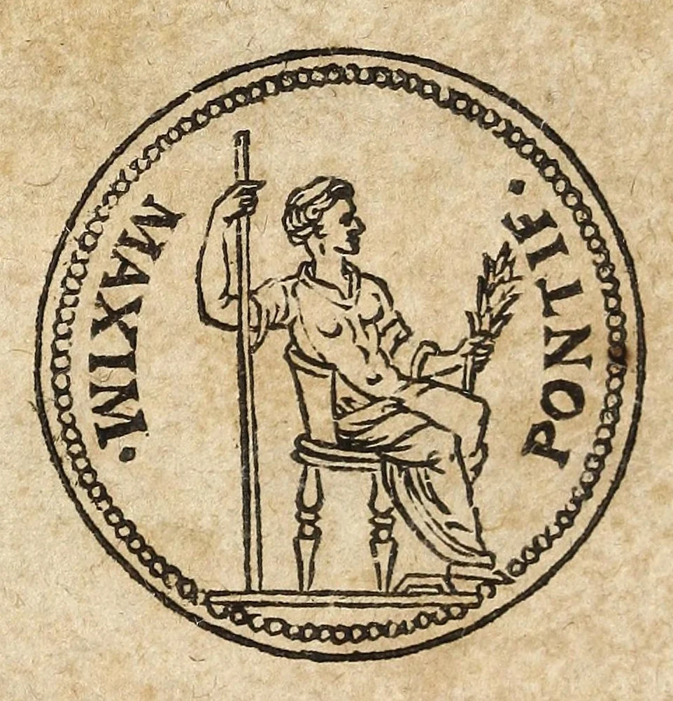 An illustration from De nvmismate censvs, a Pharisaeis in qvaestionem vocato : dissertatio theologistorica Marqvardi Freheri .., 1599, leaf 3