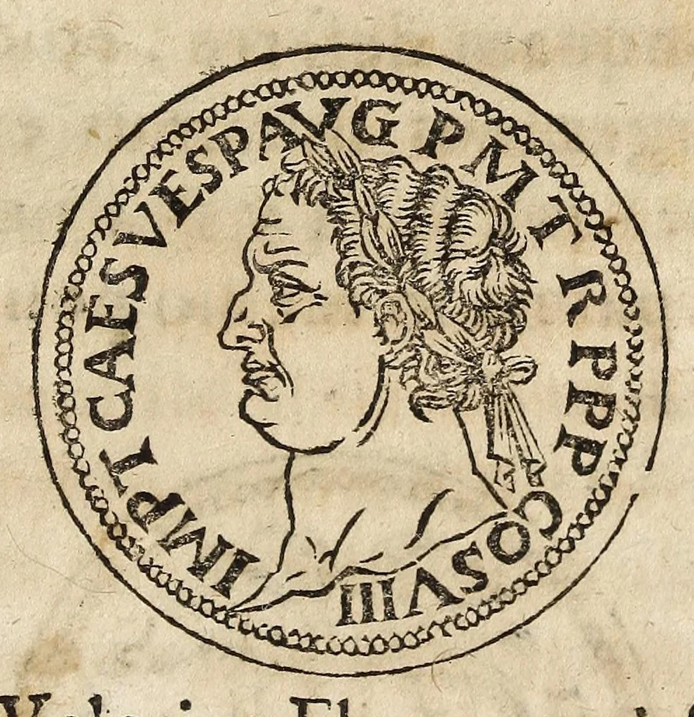 An illustration from De nvmismate censvs, a Pharisaeis in qvaestionem vocato : dissertatio theologistorica Marqvardi Freheri .., 1599, leaf 41