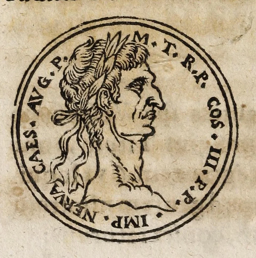 An illustration from De nvmismate censvs, a Pharisaeis in qvaestionem vocato : dissertatio theologistorica Marqvardi Freheri .., 1599, leaf 42