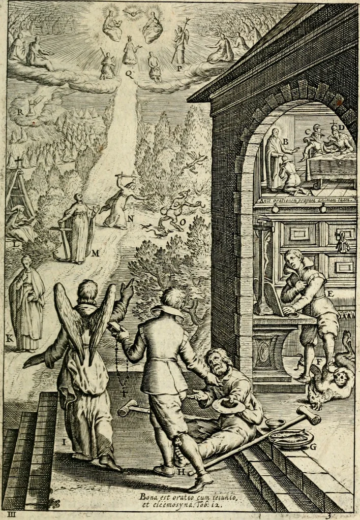 An illustration from Den wech des eeuwich levens, 1622, leaf 216