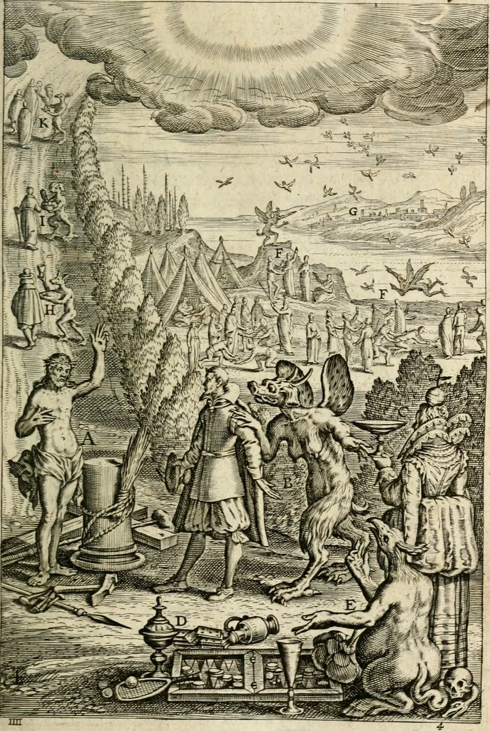 An illustration from Den wech des eeuwich levens, 1622, leaf 234