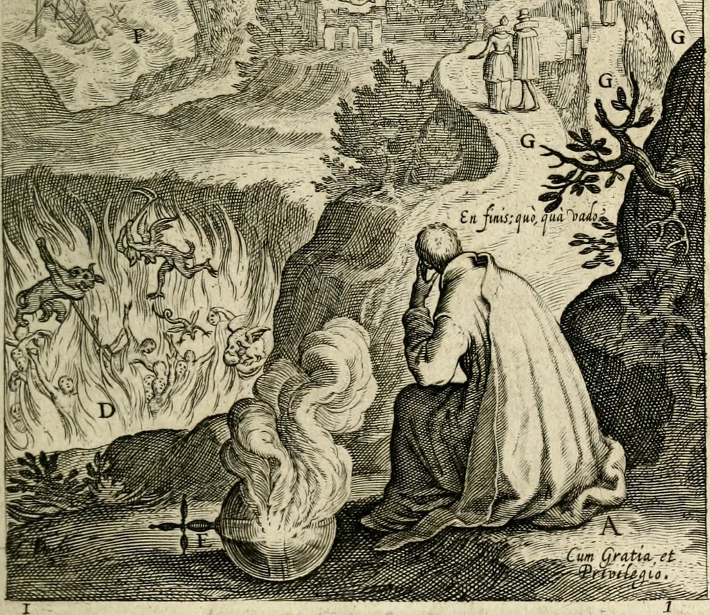 An illustration from Den wech des eeuwich levens, 1622, leaf 26