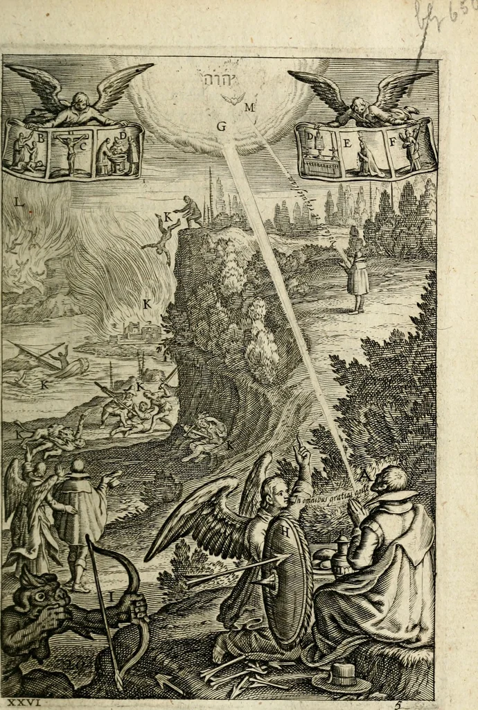 An illustration from Den wech des eeuwich levens, 1622, leaf 290