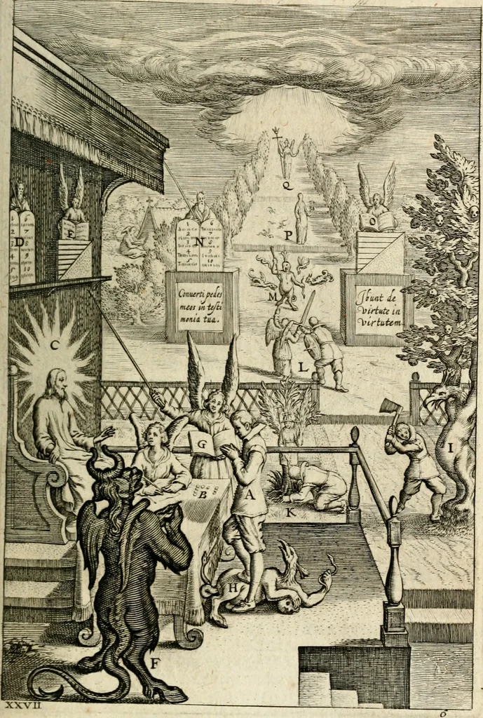 An illustration from Den wech des eeuwich levens, 1622, leaf 300