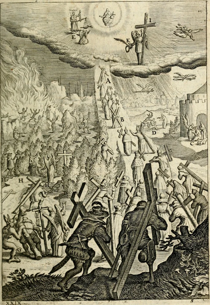 An illustration from Den wech des eeuwich levens, 1622, leaf 318