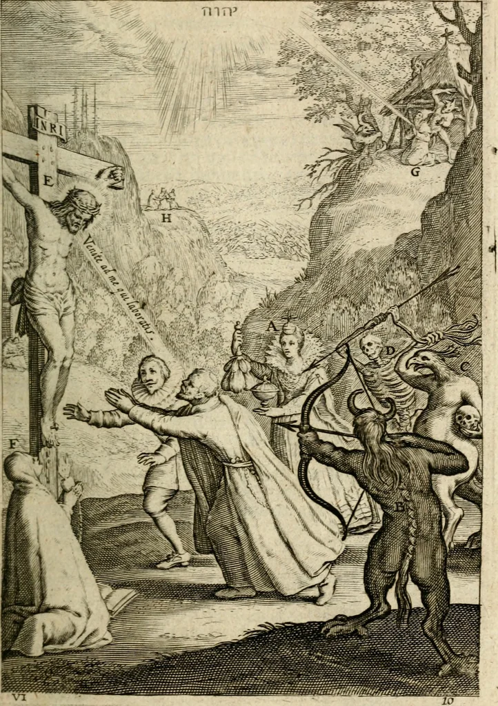 An illustration from Den wech des eeuwich levens, 1622, leaf 336