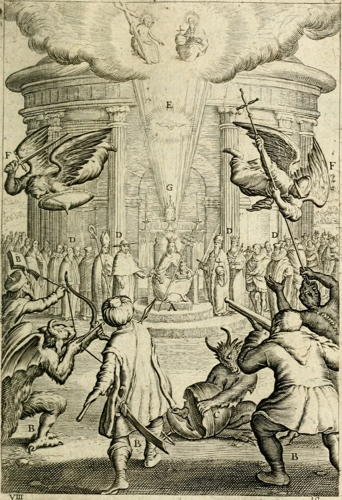An illustration from Den wech des eeuwich levens, 1622, leaf 554