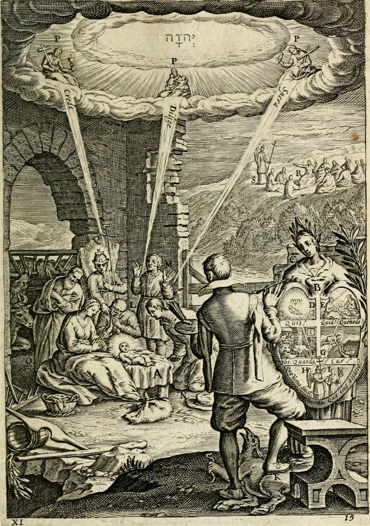 An illustration from Den wech des eeuwich levens, 1622, leaf 584