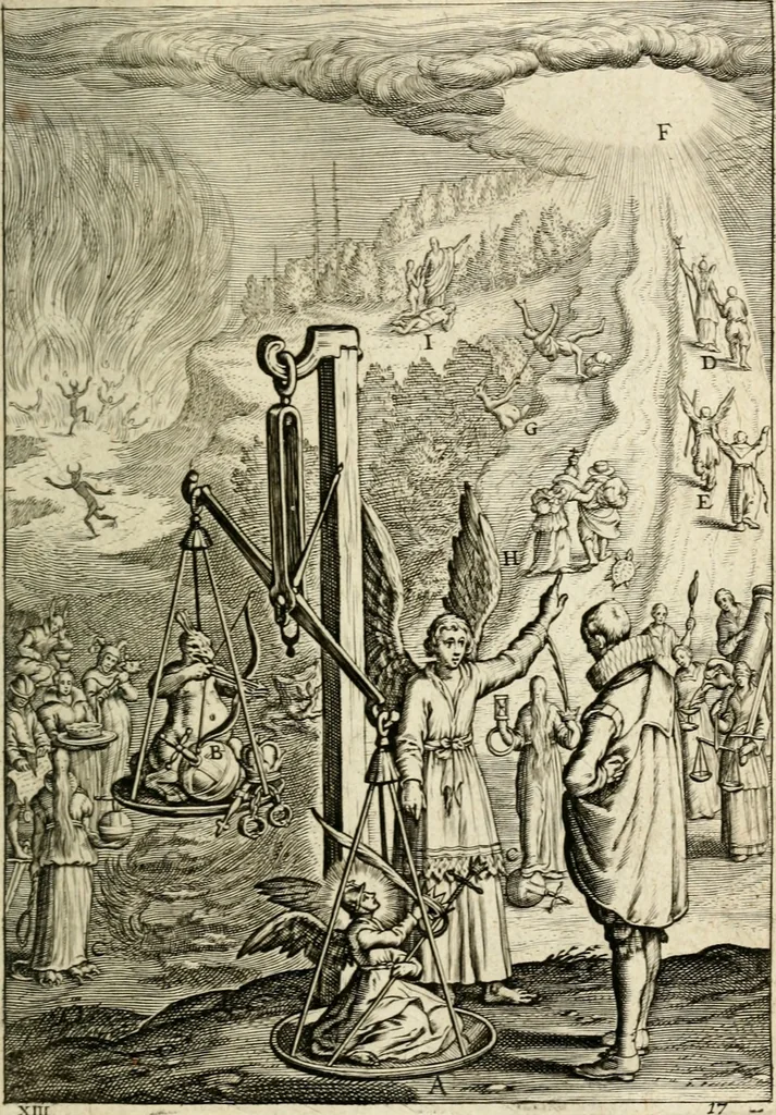 An illustration from Den wech des eeuwich levens, 1622, leaf 606