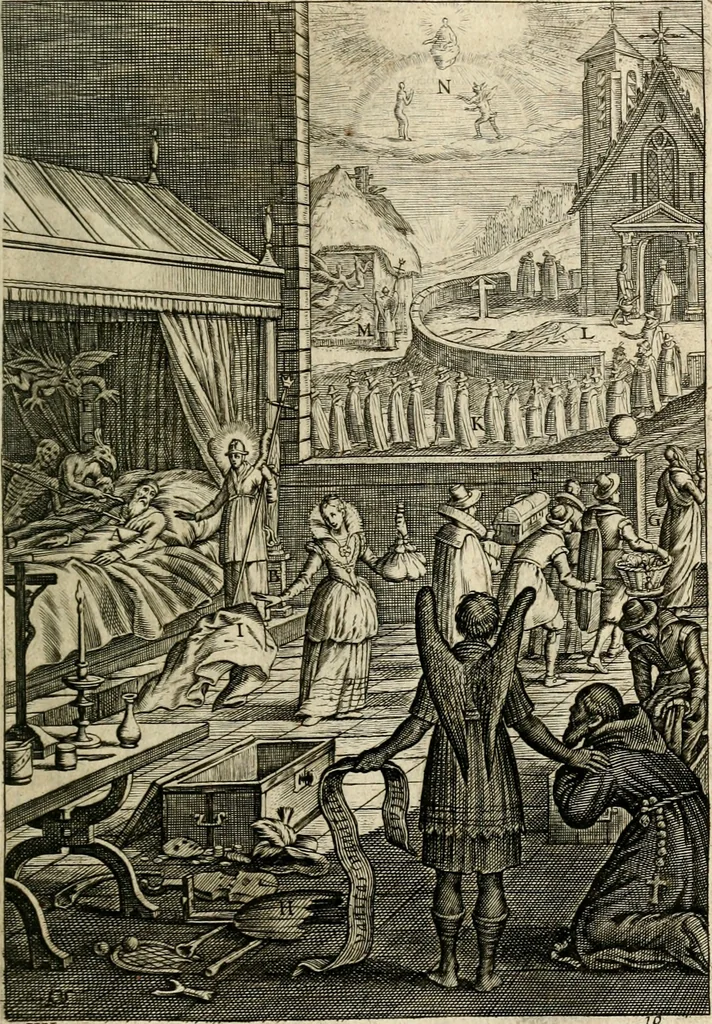 An illustration from Den wech des eeuwich levens, 1622, leaf 624