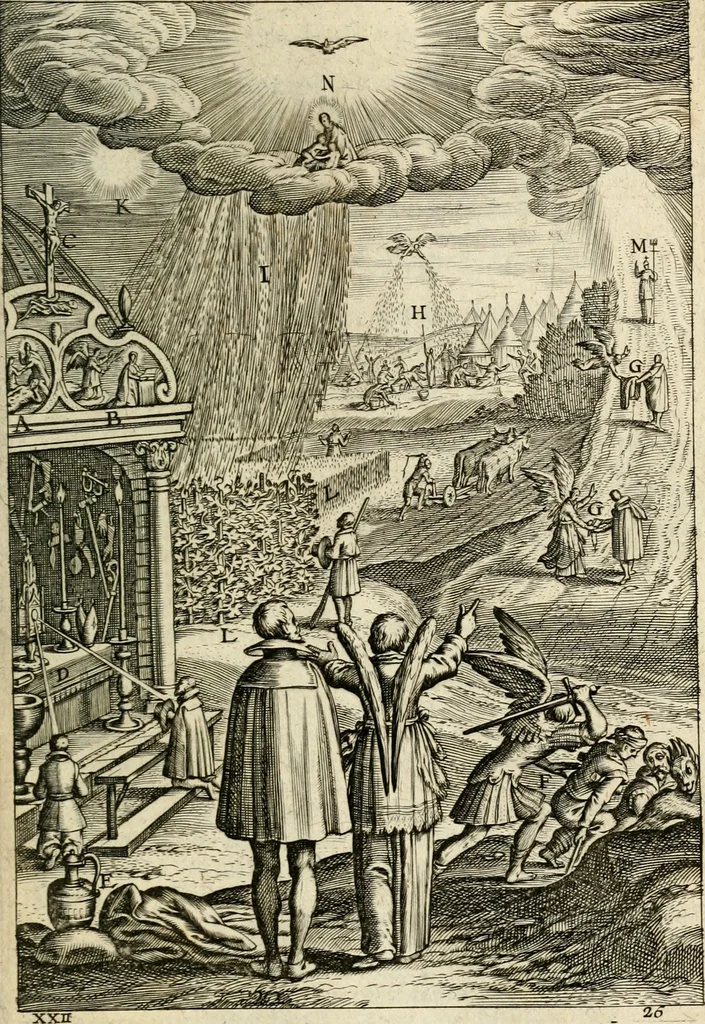 An illustration from Den wech des eeuwich levens, 1622, leaf 724