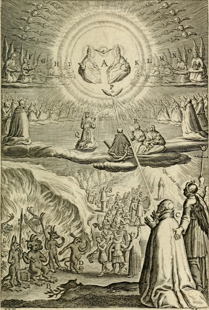 An illustration from Den wech des eeuwich levens, 1622, leaf 734