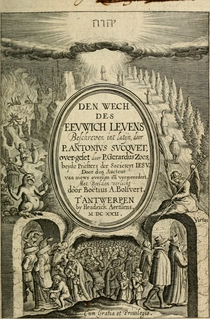 An illustration from Den wech des eeuwich levens, 1622, leaf 8