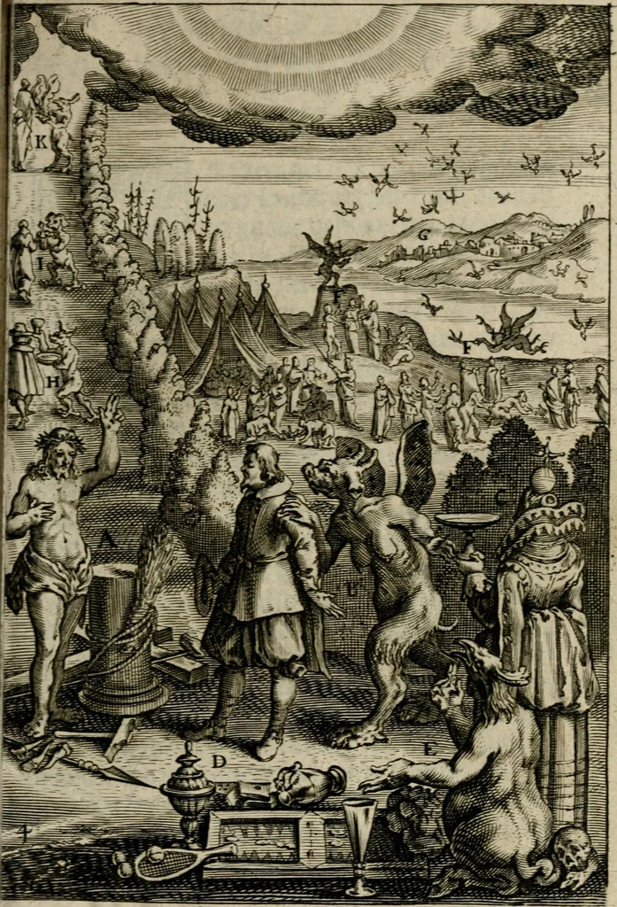 An illustration from Den wech des eeuwich levens, 1649, leaf 236