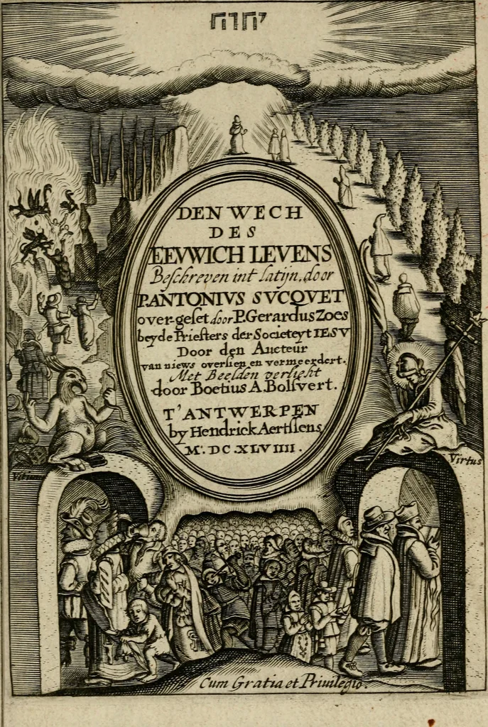 An illustration from Den wech des eeuwich levens, 1649, leaf 4