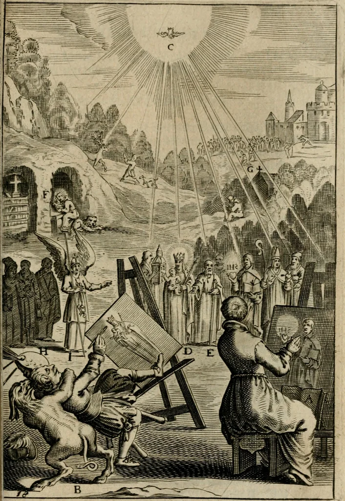 An illustration from Den wech des eeuwich levens, 1649, leaf 622