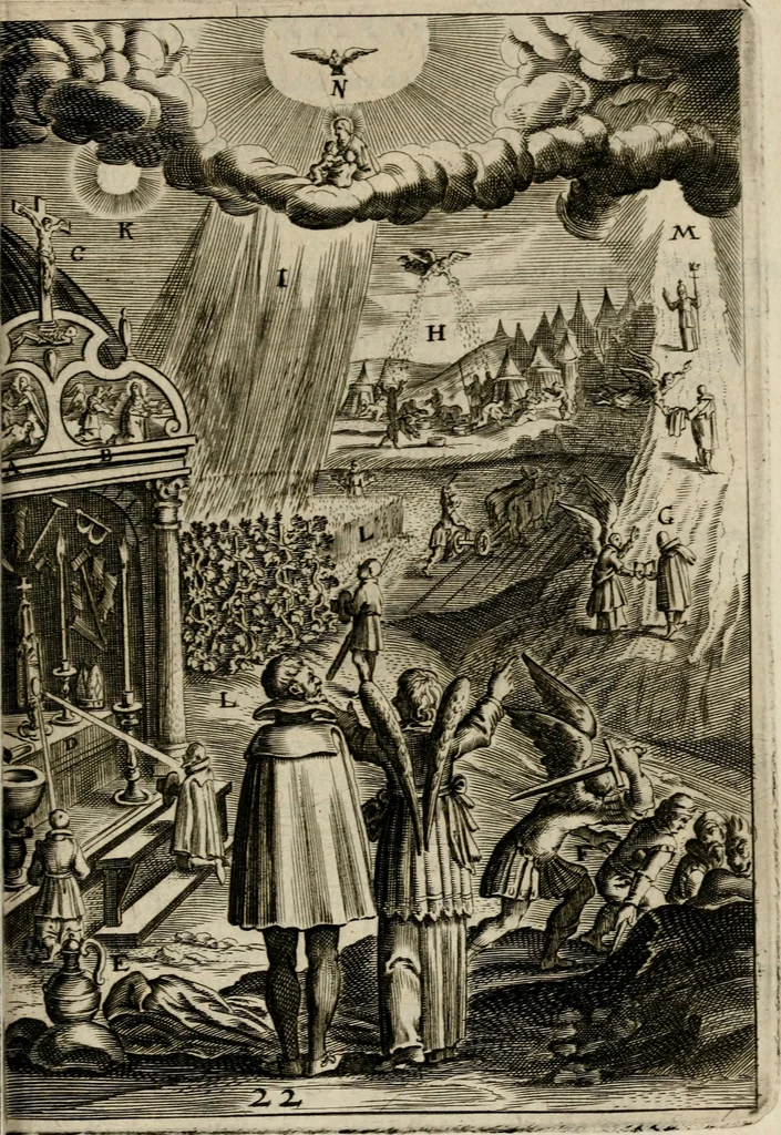 An illustration from Den wech des eeuwich levens, 1649, leaf 662