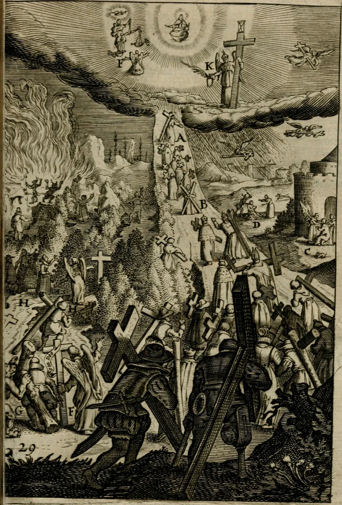 An illustration from Den wech des eeuwich levens, 1649, leaf 778