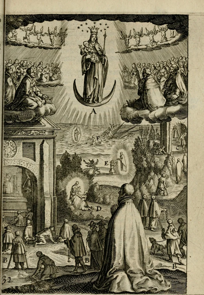 An illustration from Den wech des eeuwich levens, 1649, leaf 930