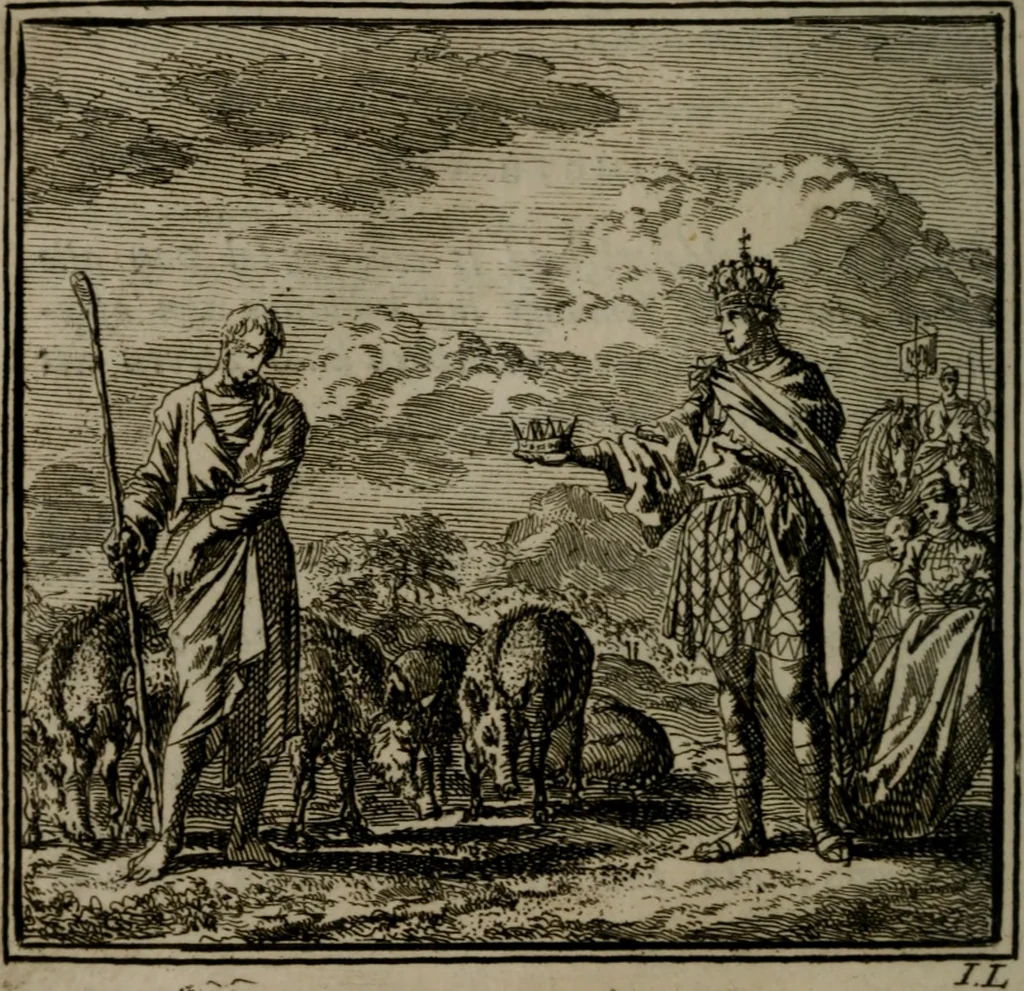 An illustration from De Onwaardige Wereld, 1728, leaf 111