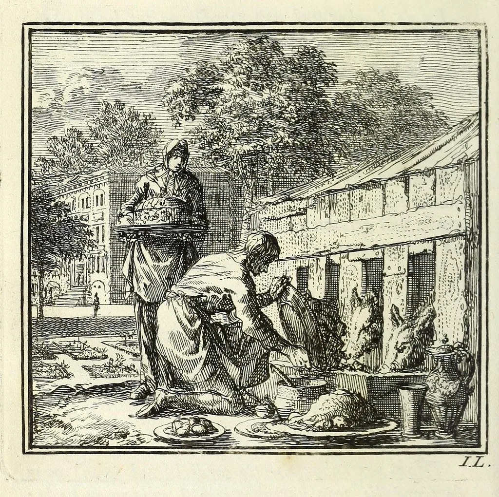 An illustration from De onwaardige wereld : vertoond in vyftig zinnebeelden, met godlyke spreuken en stichtelyke verzen, 1710, leaf 90