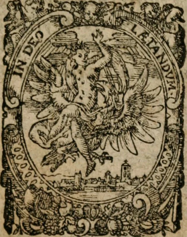 An illustration from De optimo repvblicae statv, deqve nova insvla Vtopia, libri dvo, 1613, leaf 6
