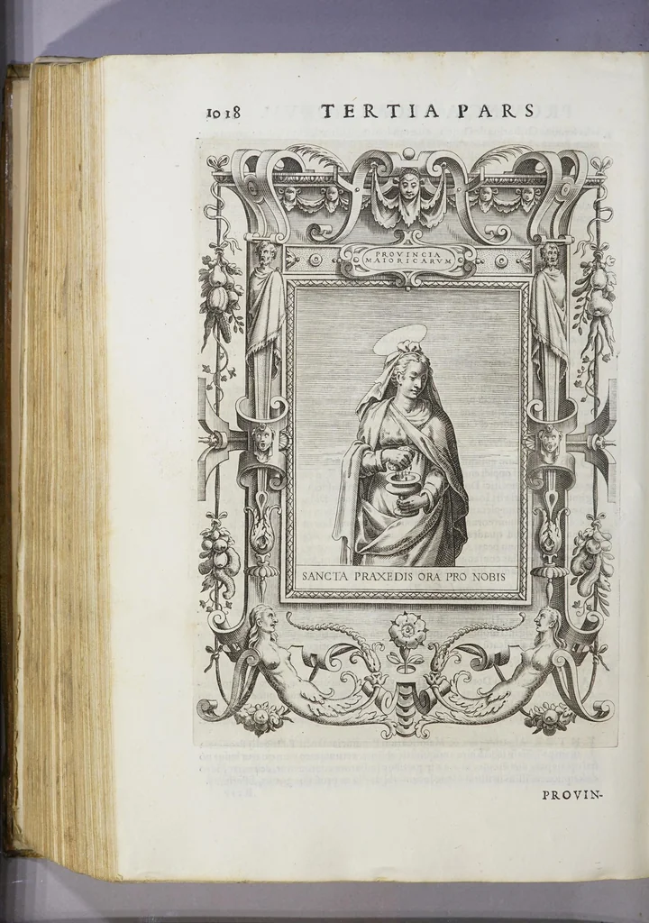 An illustration from De origine seraphicae religionis Fra[n]ciscanae eiusq[ue] progressibus, : de Regularis Obserua[n]ciae institutione, forma administrationis ac legibus admirabiliq[ue] eius propagatione., 1587, leaf 1032