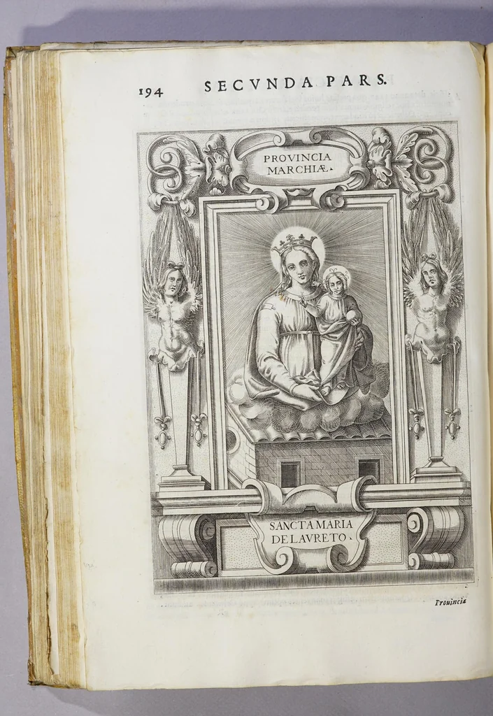 An illustration from De origine seraphicae religionis Fra[n]ciscanae eiusq[ue] progressibus, : de Regularis Obserua[n]ciae institutione, forma administrationis ac legibus admirabiliq[ue] eius propagatione., 1587, leaf 208