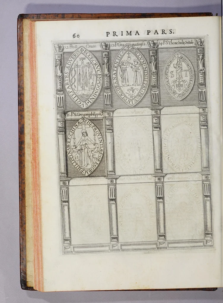 An illustration from De origine seraphicae religionis Fra[n]ciscanae eiusq[ue] progressibus, : de Regularis Obserua[n]ciae institutione, forma administrationis ac legibus admirabiliq[ue] eius propagatione., 1587, leaf 70