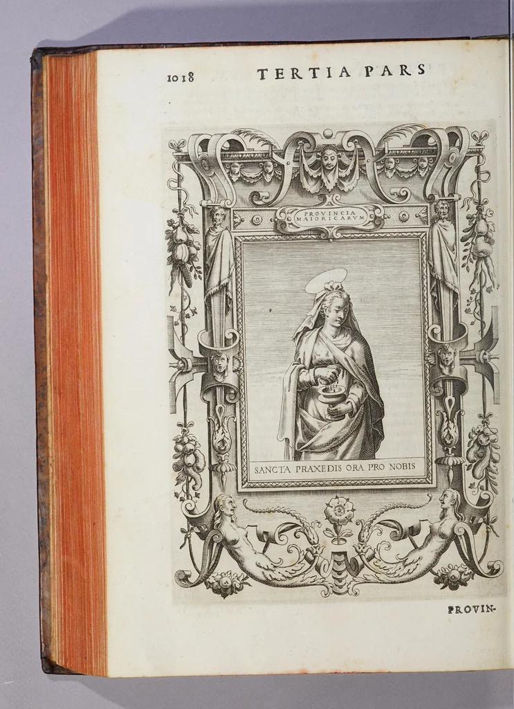 An illustration from De origine seraphicae religionis Fra[n]ciscanae eiusq[ue] progressibus, : de Regularis Obserua[n]ciae institutione, forma administrationis ac legibus admirabiliq[ue] eius propagatione., 1587, leaf 474