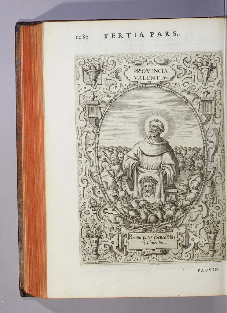 An illustration from De origine seraphicae religionis Fra[n]ciscanae eiusq[ue] progressibus, : de Regularis Obserua[n]ciae institutione, forma administrationis ac legibus admirabiliq[ue] eius propagatione., 1587, leaf 536