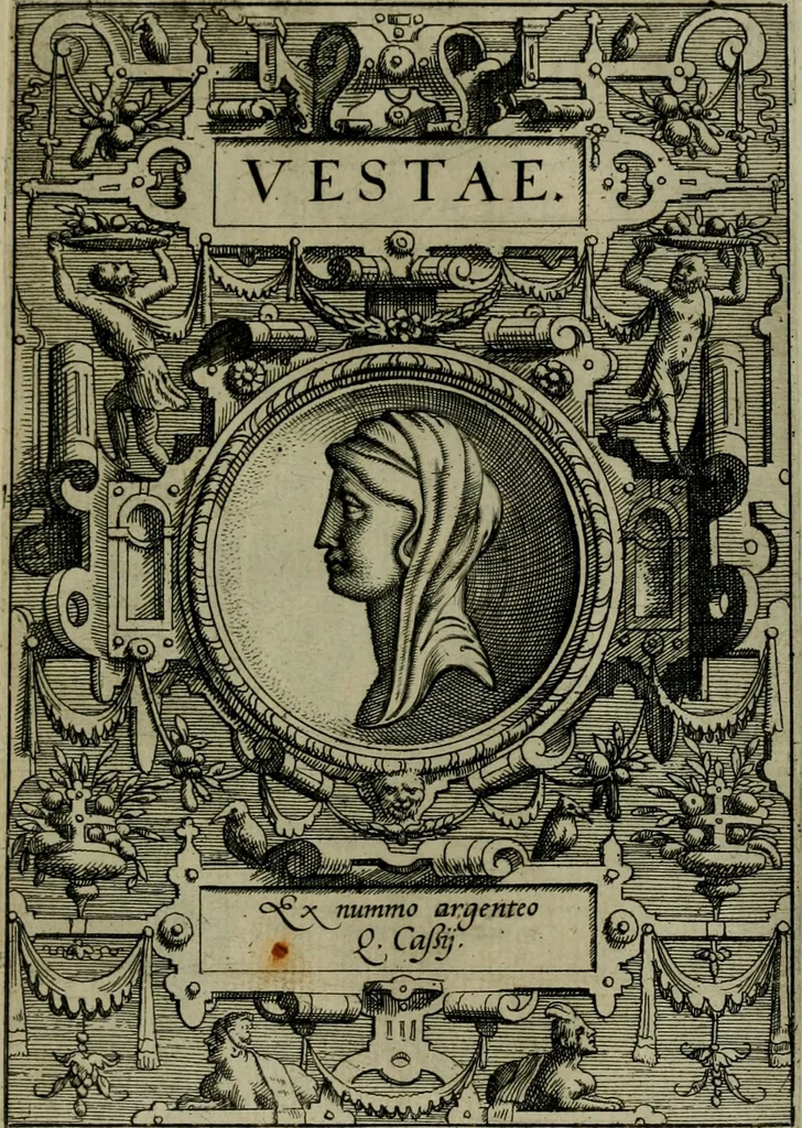 An illustration from Deorvm dearvmqve capita : ex vetustis numismatibus in gratiam antiquitatis studiosorum effigiata et edita : ex museo Abrahami Ortelii, 1573, leaf 116