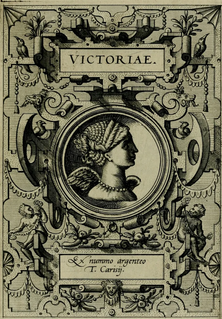 An illustration from Deorvm dearvmqve capita : ex vetustis numismatibus in gratiam antiquitatis studiosorum effigiata et edita : ex museo Abrahami Ortelii, 1573, leaf 118