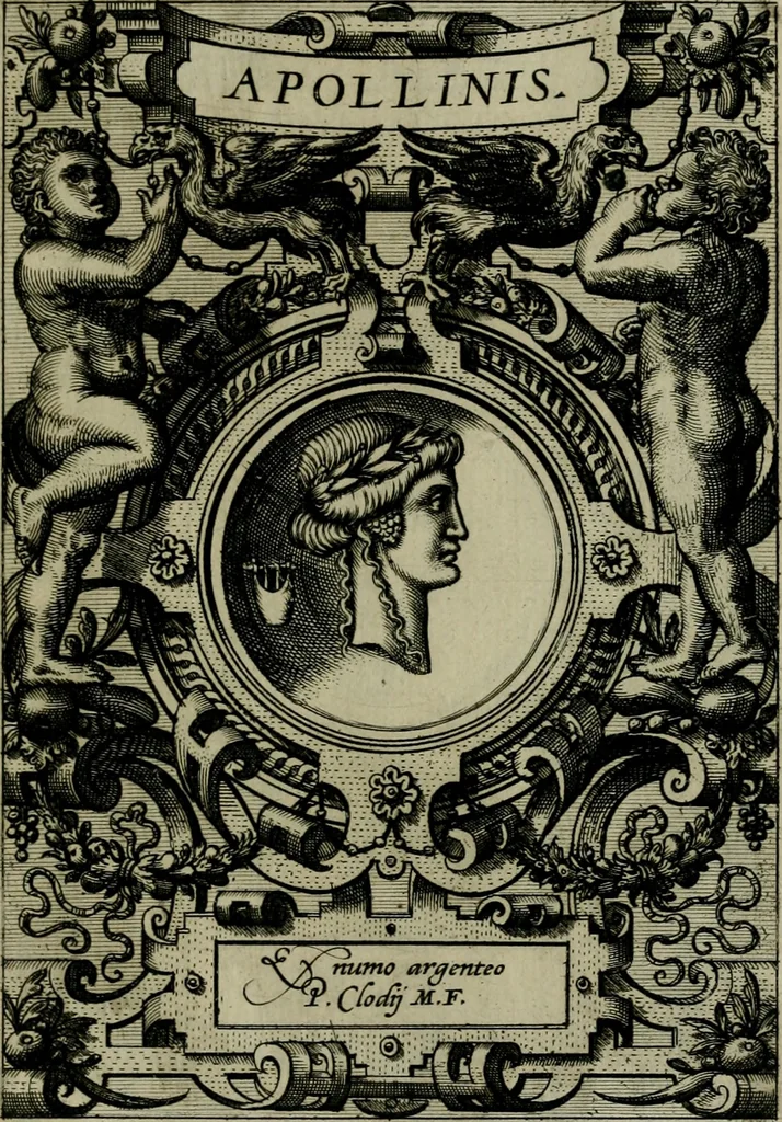 An illustration from Deorvm dearvmqve capita : ex vetustis numismatibus in gratiam antiquitatis studiosorum effigiata et edita : ex museo Abrahami Ortelii, 1573, leaf 18