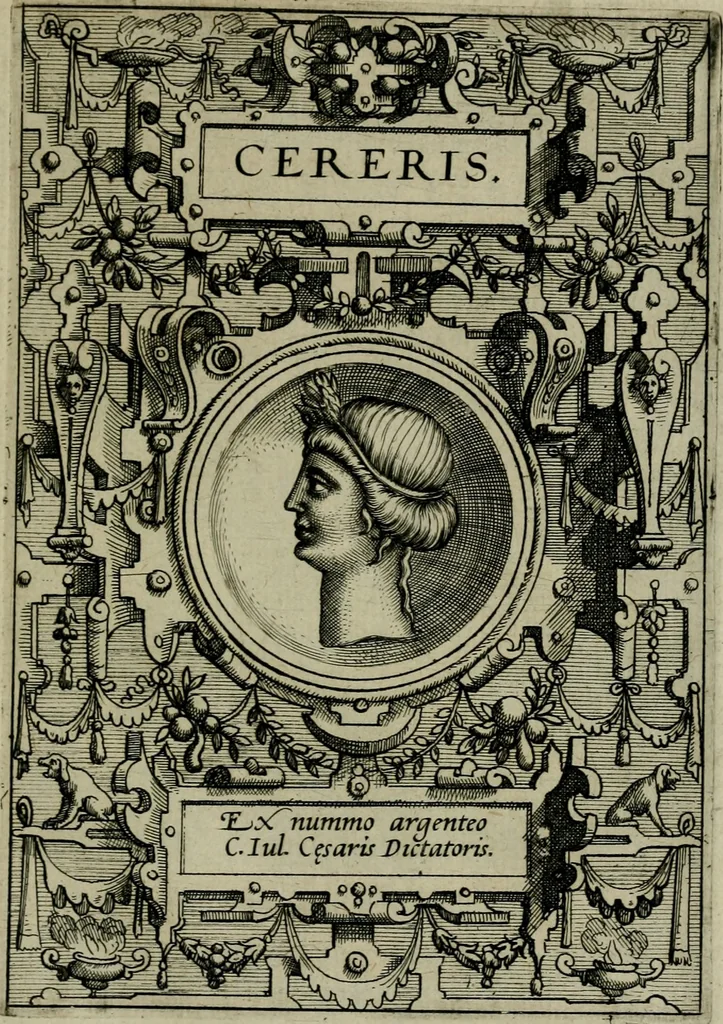 An illustration from Deorvm dearvmqve capita : ex vetustis numismatibus in gratiam antiquitatis studiosorum effigiata et edita : ex museo Abrahami Ortelii, 1573, leaf 32