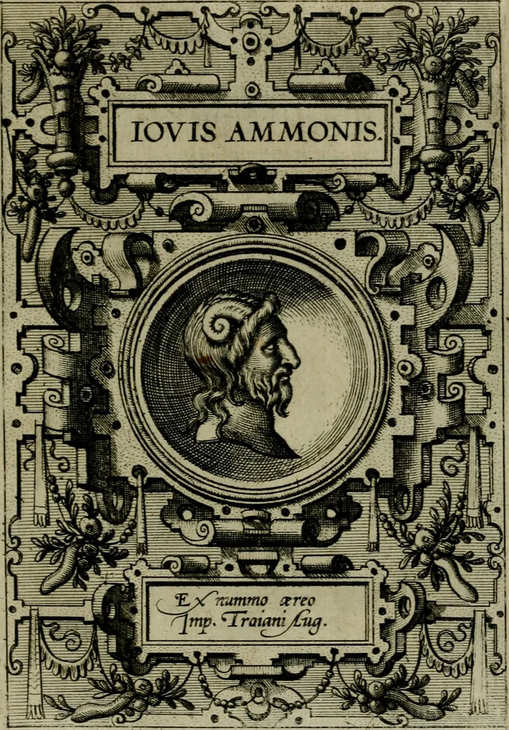 An illustration from Deorvm dearvmqve capita : ex vetustis numismatibus in gratiam antiquitatis studiosorum effigiata et edita : ex museo Abrahami Ortelii, 1573, leaf 60