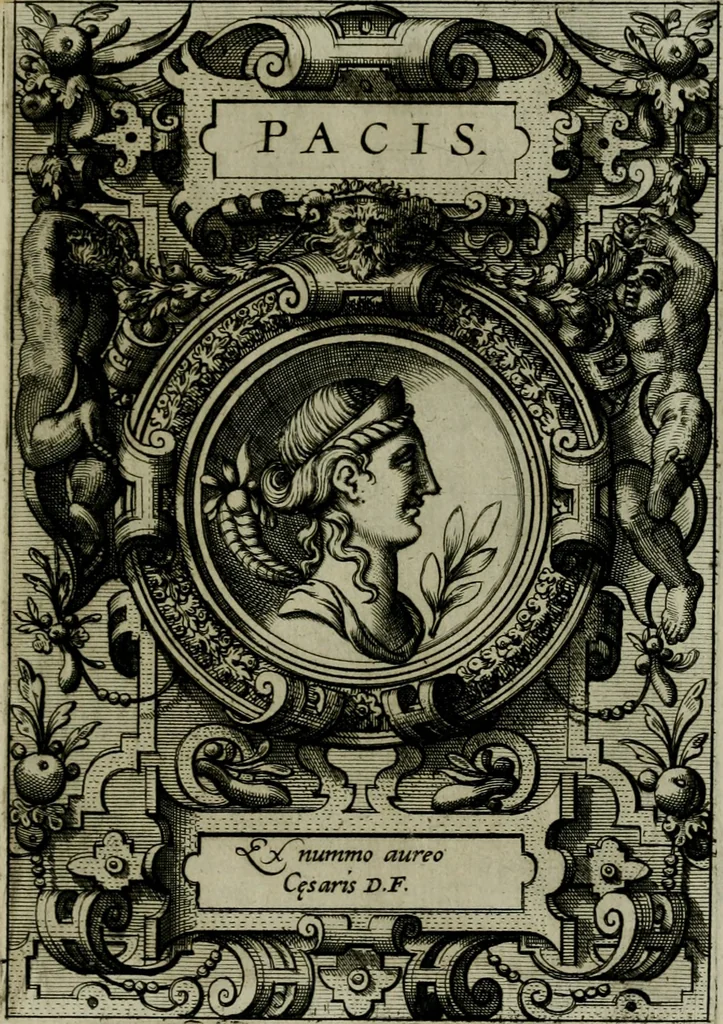 An illustration from Deorvm dearvmqve capita : ex vetustis numismatibus in gratiam antiquitatis studiosorum effigiata et edita : ex museo Abrahami Ortelii, 1573, leaf 90