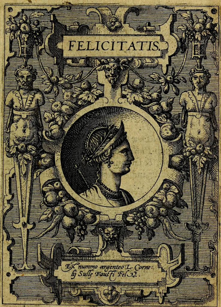 An illustration from Deorvm dearvmqve capita, ex antiquis numismatibus Abrahami Ortelii collecta et historica narratione illustrata a Francisco Sweertio, 1602, leaf 114