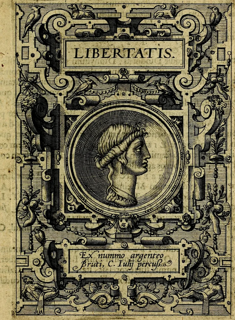 An illustration from Deorvm dearvmqve capita, ex antiquis numismatibus Abrahami Ortelii collecta et historica narratione illustrata a Francisco Sweertio, 1602, leaf 122
