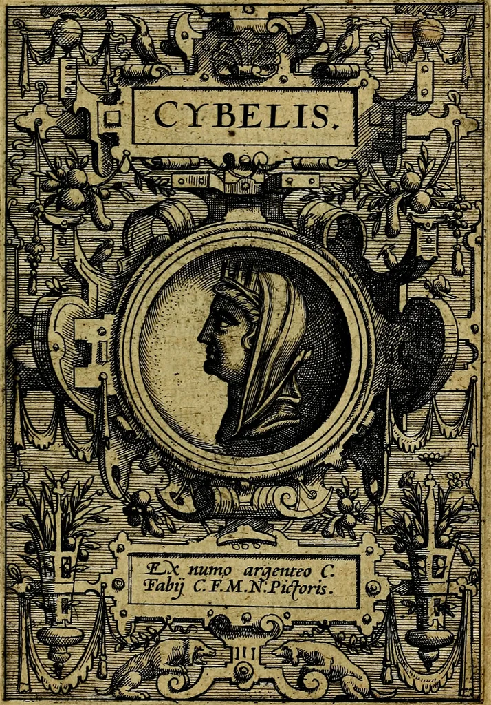 An illustration from Deorvm dearvmqve capita, ex antiquis numismatibus Abrahami Ortelii collecta et historica narratione illustrata a Francisco Sweertio, 1602, leaf 48