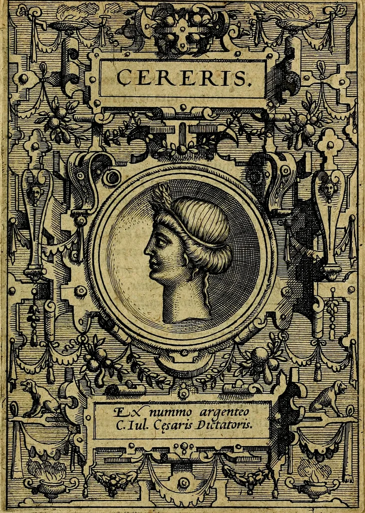An illustration from Deorvm dearvmqve capita, ex antiquis numismatibus Abrahami Ortelii collecta et historica narratione illustrata a Francisco Sweertio, 1602, leaf 62