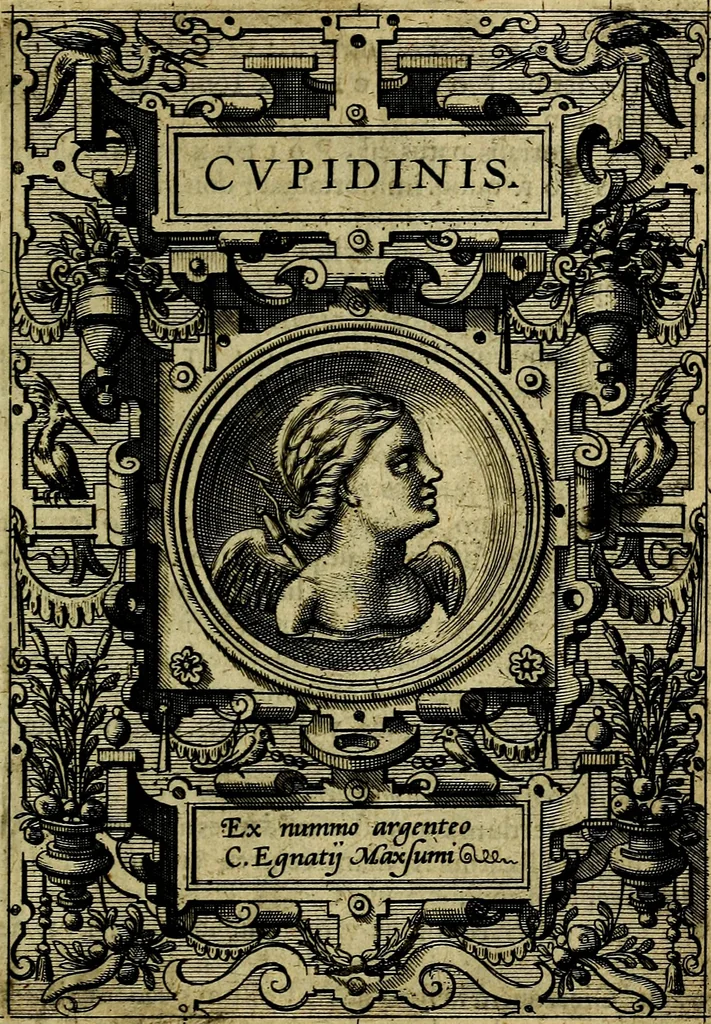 An illustration from Deorvm dearvmqve capita, ex antiquis numismatibus Abrahami Ortelii collecta et historica narratione illustrata a Francisco Sweertio, 1602, leaf 86
